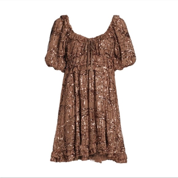 EN SAISON Sequin-Embellished Mini-Dress NWT - Picture 1 of 7